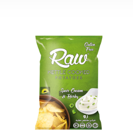 Sour Cream & Herbs Raw Kettle Cooked Potatoes Chips - 38g x 10